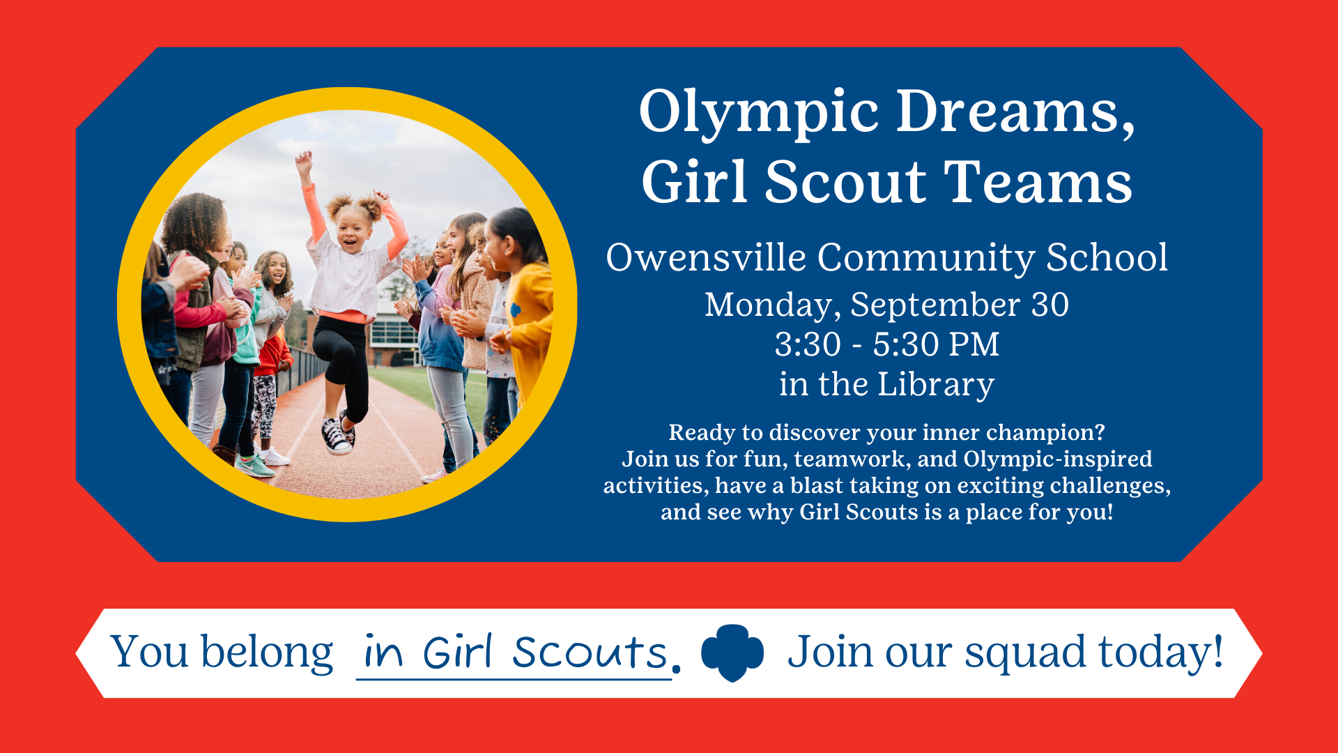 Olympic Dreams, Girl Scout Teams at Owensville Community School
